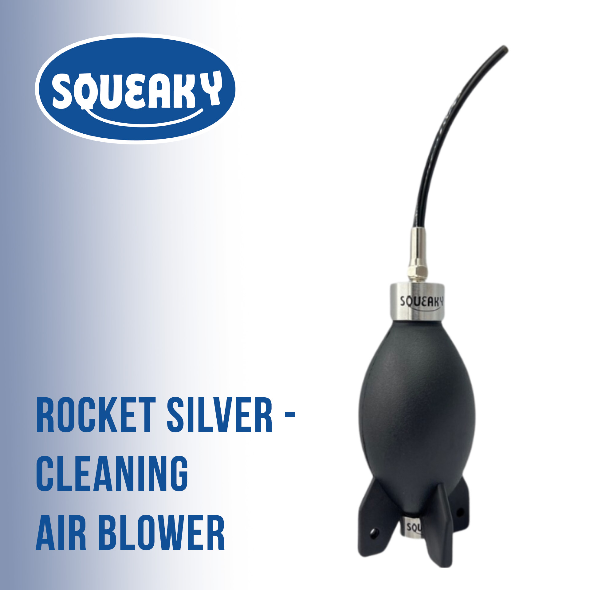 Squeaky Cleaning Air Blower - Rocket Silver