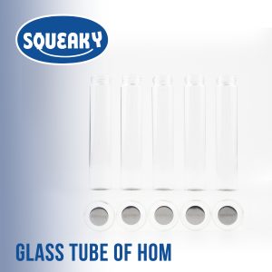 HOM's Glass Tube x 5 pieces (metal sheet bottom)